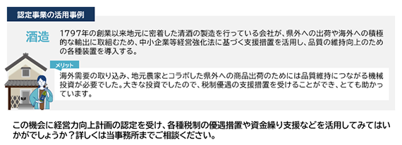 認定事業の活用例